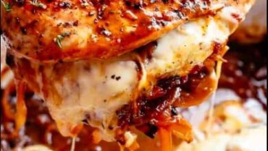 French Onion Stuffed Chicken