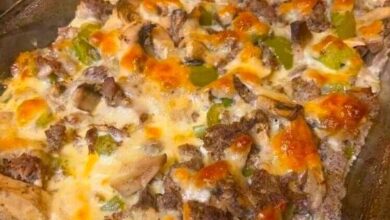 Philly Cheese Steak Casserole