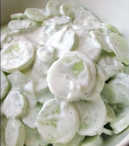 Creamy Cucumber Salad