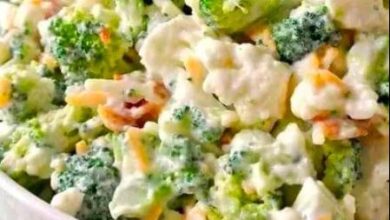 Broccoli Cauliflower Salad