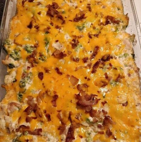 Bacon Chicken Ranch Casserole