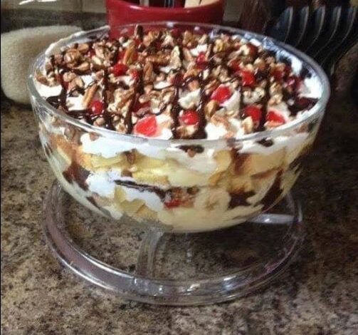 Banana Split Trifle