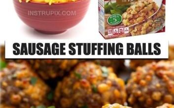 Cheesy Sausage Stuffing Balls