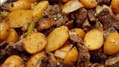 Beef and potatoes