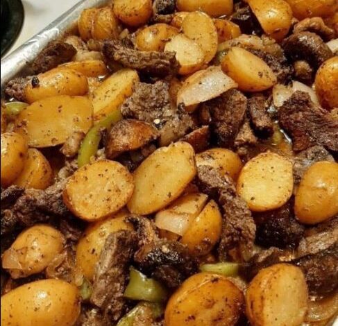 Beef and potatoes