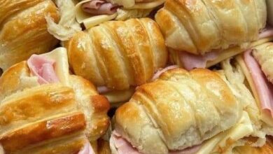 ham and cheese croissants