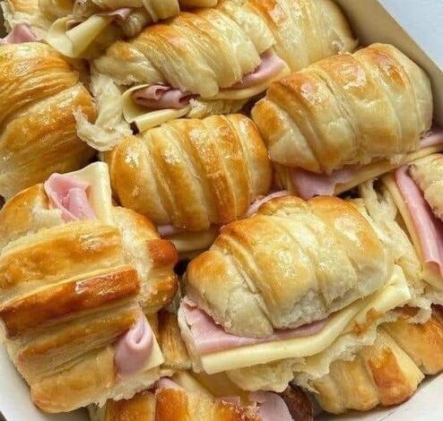 ham and cheese croissants