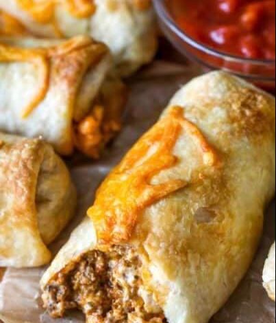 Loaded Cheesy Pocket Tacos