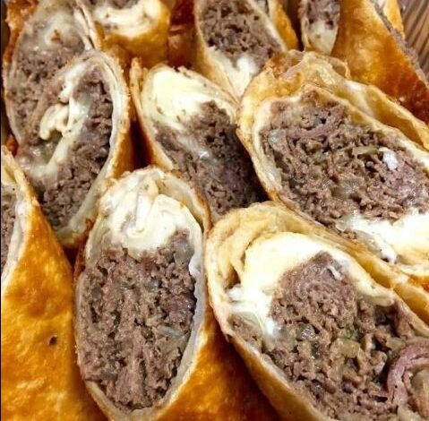 cheesesteak eggrolls