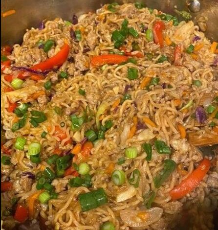 Egg Roll Ramen Skillet