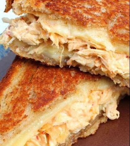 Kimchi Chicken Melt Sandwich