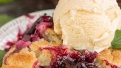 Easy Blackberry Cobbler with Brown Butter Topping