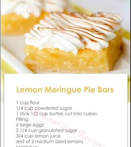 Lemon Meringue Pie Bars