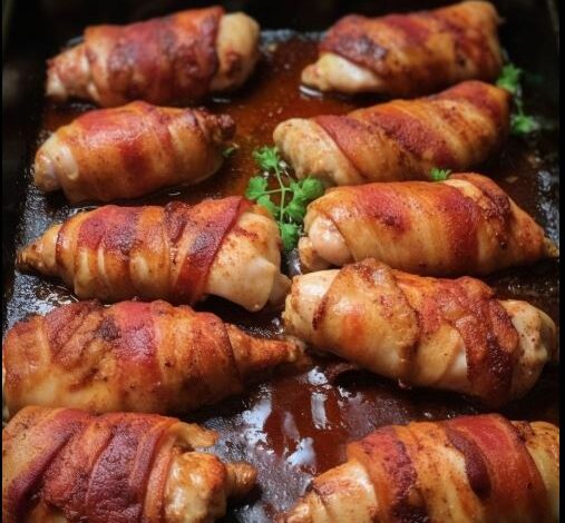 Bacon Wrapped Chicken Tenders Bake Recipe