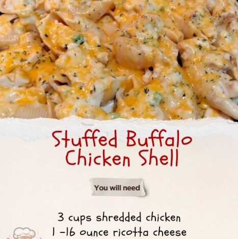 Stuffed Buffalo Chicken Shell