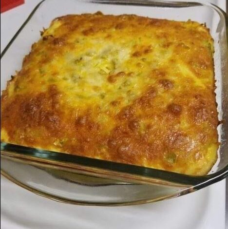 POTATO, BROCCOLI, AND PEPPER JACK EGG CASSEROLE