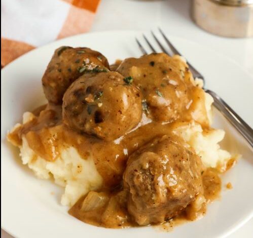 Meatballs and Gravy