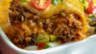 Beef Enchilada Casserole