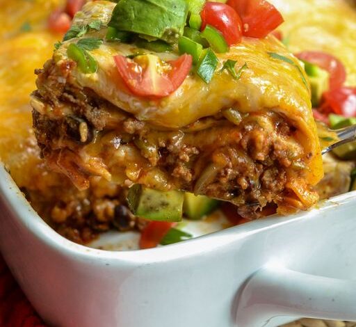 Beef Enchilada Casserole