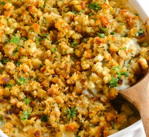 Chicken Stuffing Casserole