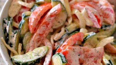 Creamy Cucumber Tomato Salad Recipe