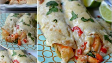 Easy Creamy Shrimp Enchiladas