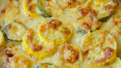 Zucchini and Yellow Squash Au Gratin