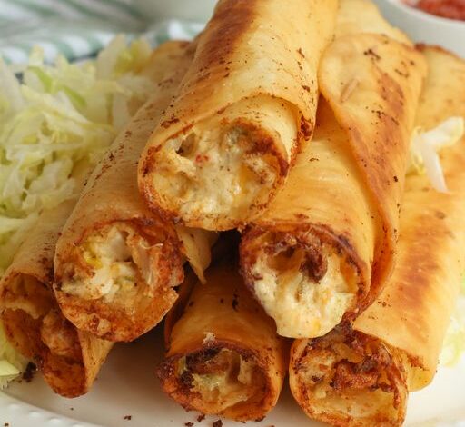 Homemade Chicken Taquitos