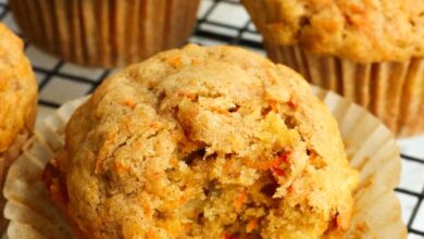 Easy Moist Carrot Muffins