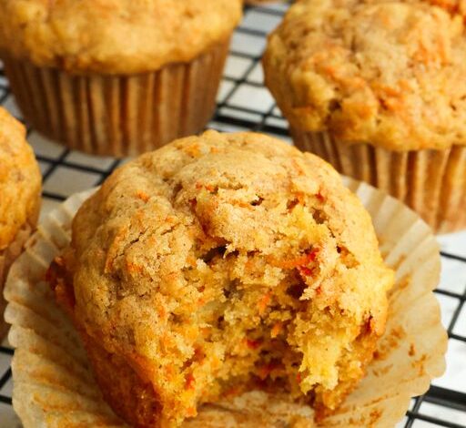 Easy Moist Carrot Muffins