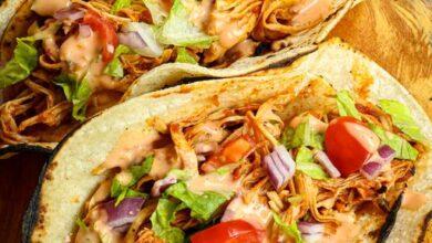 Crockpot Shredded Chicken Tacos