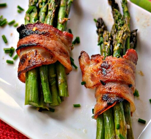 Oven-Baked Bacon Wrapped Asparagus